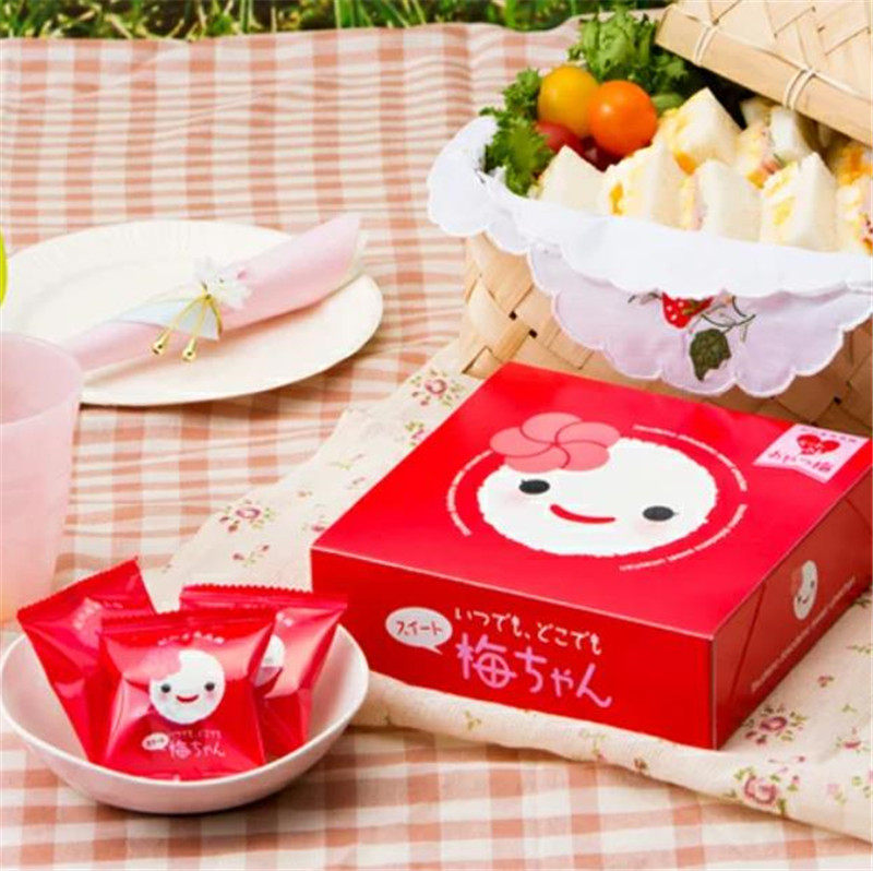 日本中田食品0食盐即食梅干零食