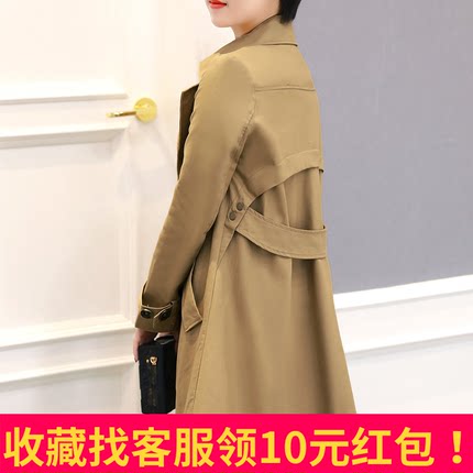 小个子风衣女150CM显高百搭2018春装韩国复古中长款学生chic外套