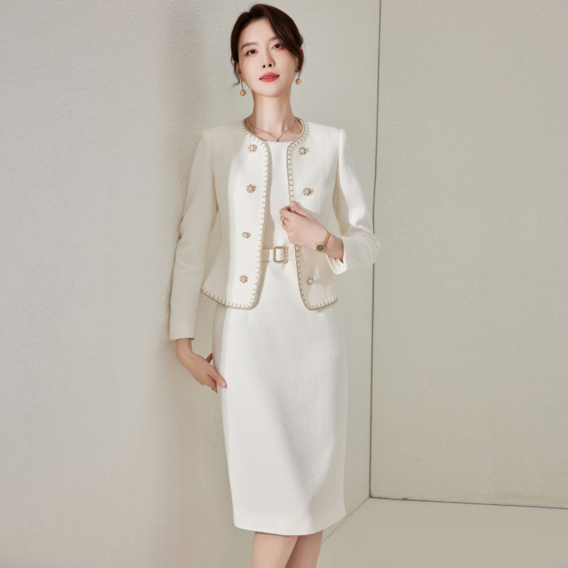 艾尚臣职业套装女秋美容院工作服
