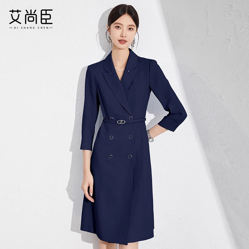 艾尚臣西装连衣裙女夏经理职业装