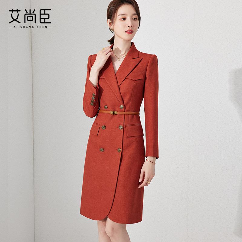 OL风格连衣裙女职业装长袖工作服