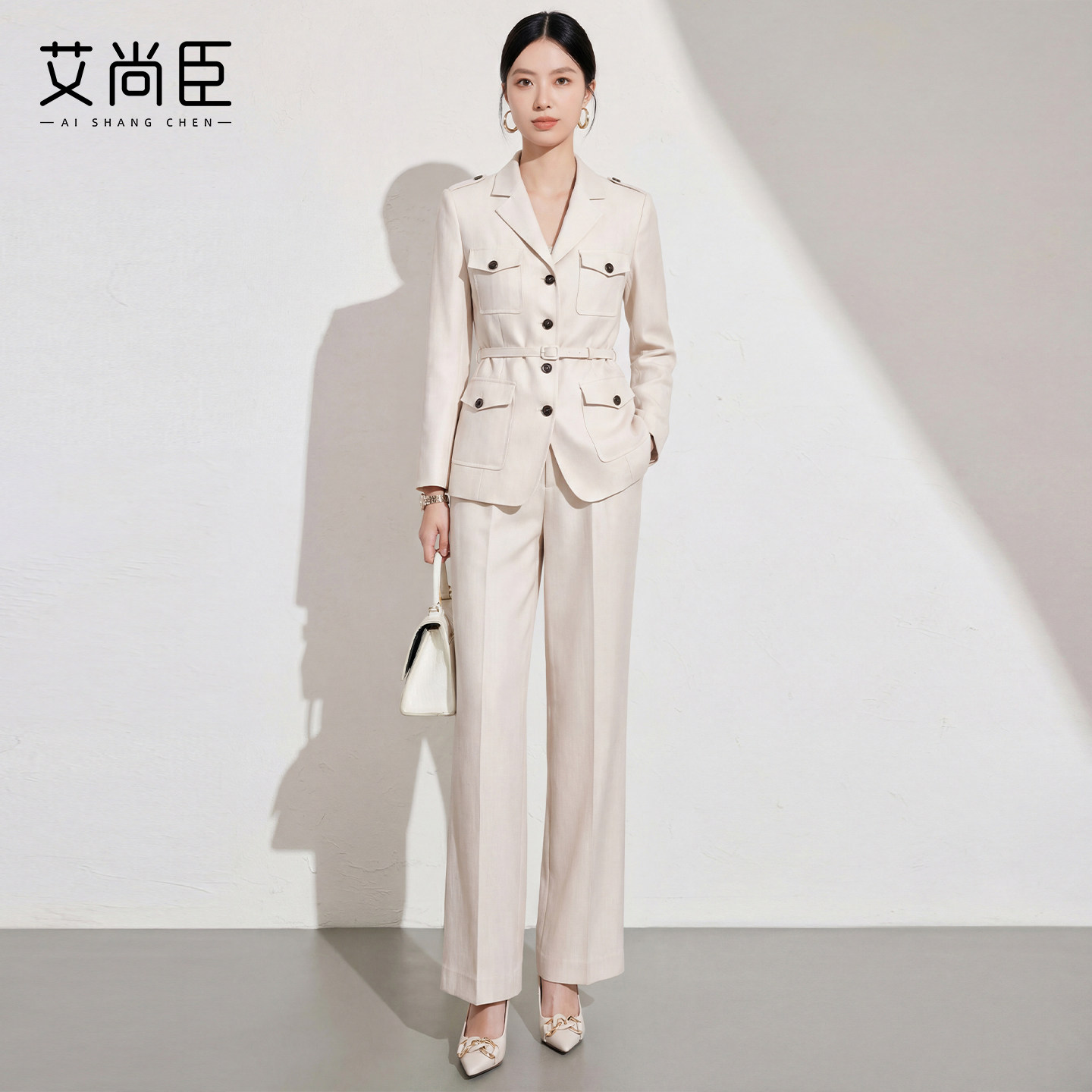 艾尚臣空姐制服西装套装女美容院店长两件套案场客服经理商务正装
