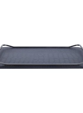 现代轻奢欧式金属长方形托盘摆件