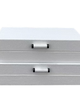 现代简约轻奢皮革首饰收纳盒