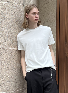 EMP美式基础款纯色简约小版型圆领短袖T恤男女Cleanfit内搭打底衫