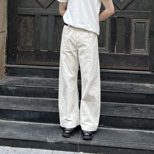 EMP秋季复古宽松直筒休闲工装裤