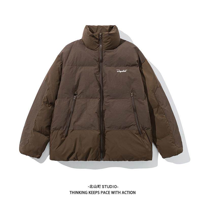 刺绣LOGO加厚保暖棉服冬季