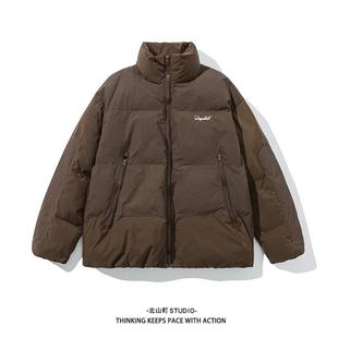 EMP 刺绣logo潮流立领棉衣外套保暖棉服日系男宽松棉袄 潮流冬装