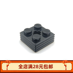 小颗粒积木MOC 71752  2*2条纹轴孔砖零配散件拼装玩具