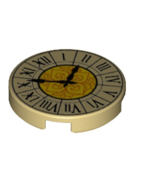 小颗粒积木MOC 14769pr0012 pb211 36917 2*2印刷时钟零配件玩具