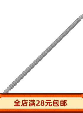 MOC 57539 国产小颗粒拼插积木零配件 1x19螺纹软轴拼装玩具DIY