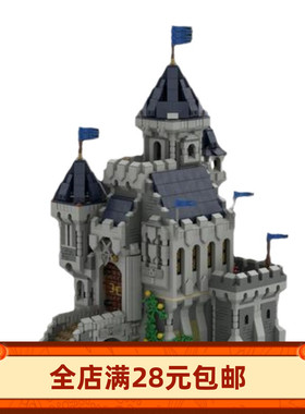 MOC-101775黑鹰骑士城堡创意小颗粒积木玩具模型