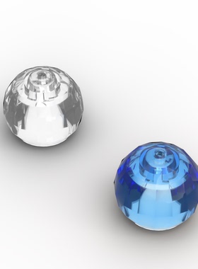 小颗粒积木MOC 51283 2x2 球型件 灯柱罩 人仔头饰氧气罩零配件