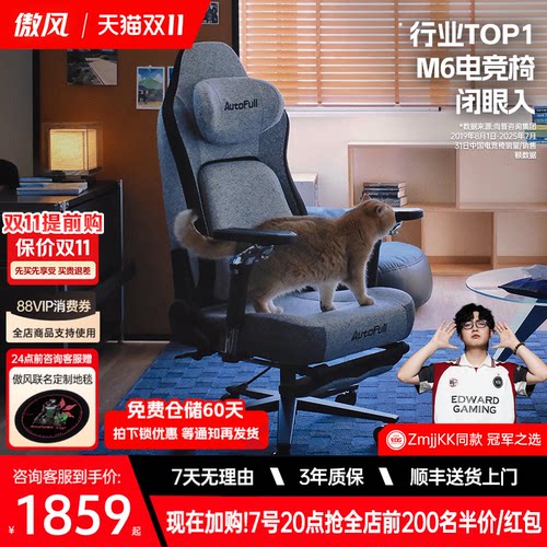 傲风M6电竞椅人体工学椅纳米织物