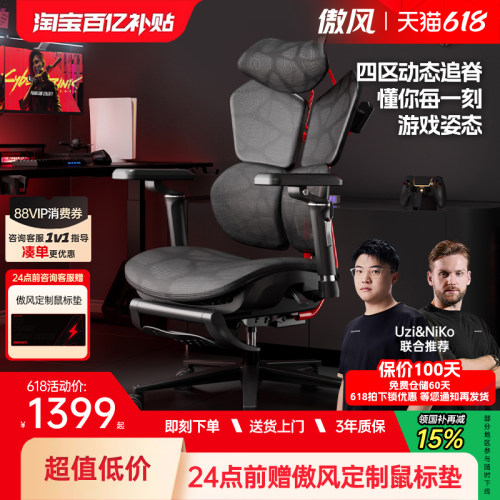 四背护脊/傲风G6电竞椅人体工学