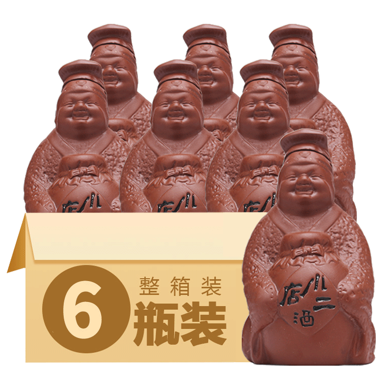 店小二白酒五年精品老酒浓香型整箱特价清仓国产陈酿纯粮食酒42度