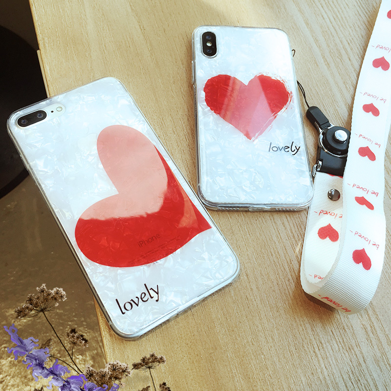 Æ»¹ûxÊÖ»ú¿ÇпîiPhone7plus¼òÔ¼°×É«±´¿Ç°®ÐÄiPhonexÈ«°ü¹ÒÉþ·Àˤ8plus³±ÅÆÅ®¿î6splus´´Òâ¸öÐÔÍøºìÏÉŮͬ¿î
