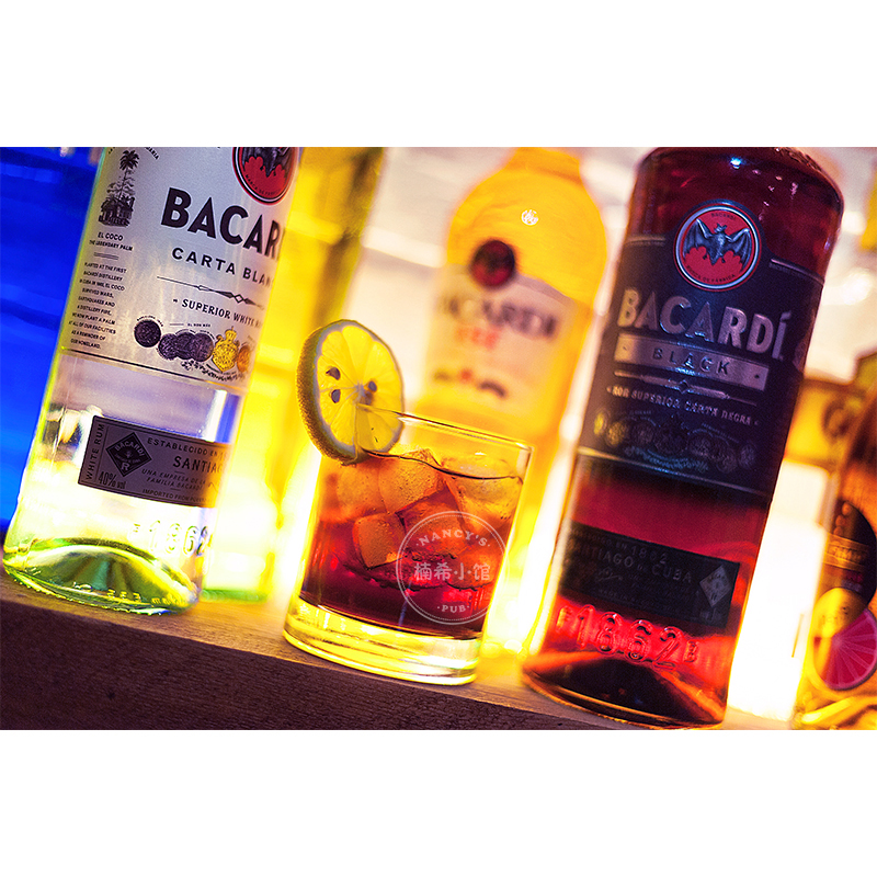 【楠希小馆】原瓶进口洋酒 BACARDI BLACK 百加得黑朗姆酒 750ml