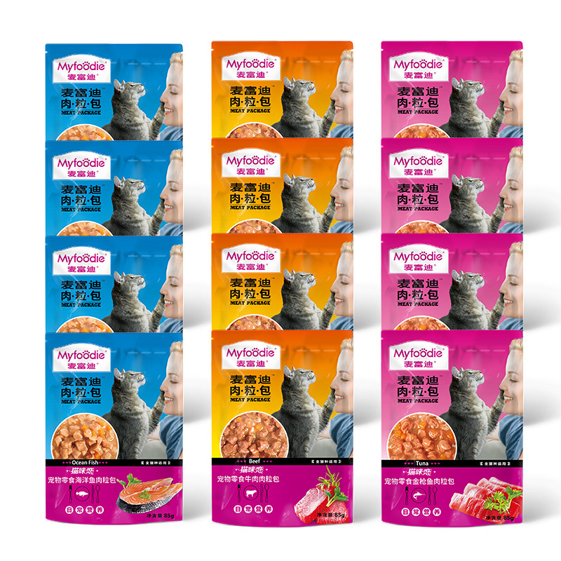 麦富迪肉粒包恋湿猫罐头