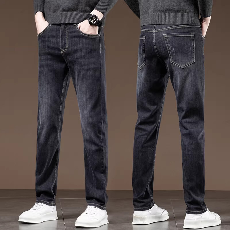 2026新款秋冬季休闲牛仔裤男款宽松百搭修身直筒弹力潮流牛仔裤男