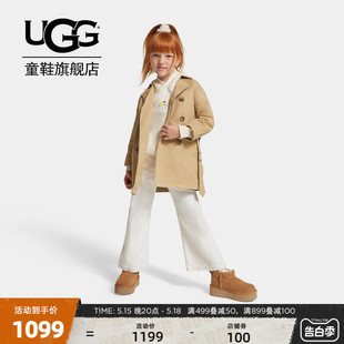 UGG童鞋春季新款女大童短靴厚底时尚短筒雪地靴 1157791K