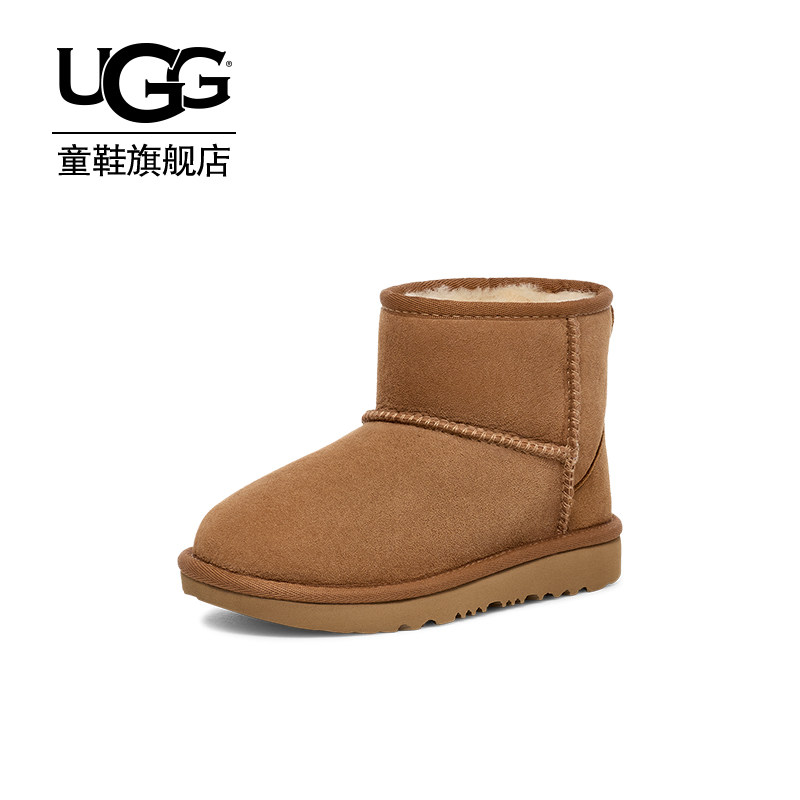 UGG童鞋冬季男女童加绒保暖短靴图片