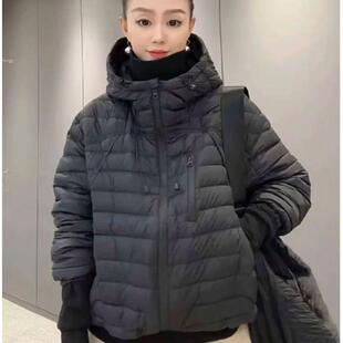 平湖羽绒服女款高级感冬季90鸭绒高充绒量反季清场短款女装