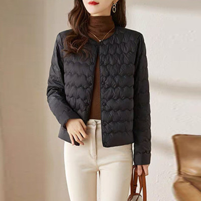 轻薄羽绒服女2025新款冬季短款羽绒外套高级感平湖