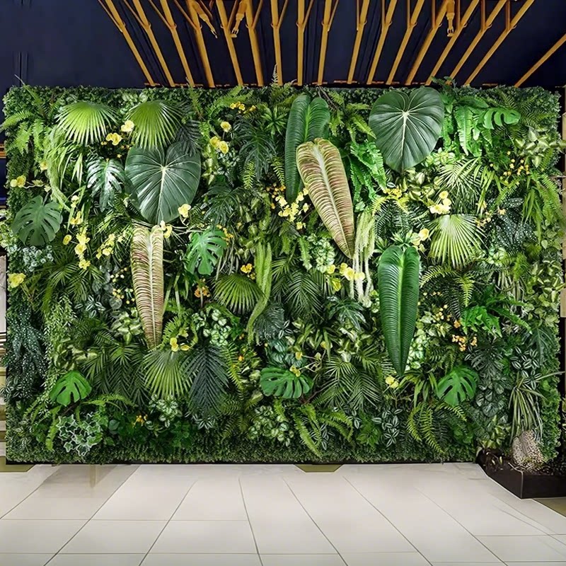 仿真立体植物墙仿生绿植假花人工造草坪挂式造景背景墙室内外装饰