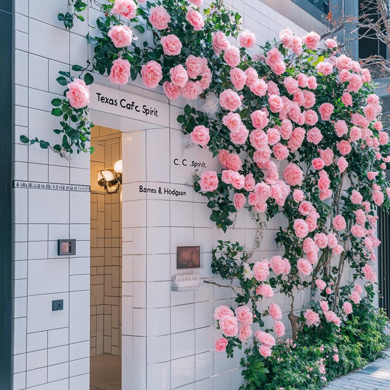 仿真瀑布花墙背景墙玫瑰花藤女装店门头假花装饰网红拍照打卡墙,家居饰品,仿真植物盆景,淘宝优惠券,粉丝福利购,淘宝优惠卷