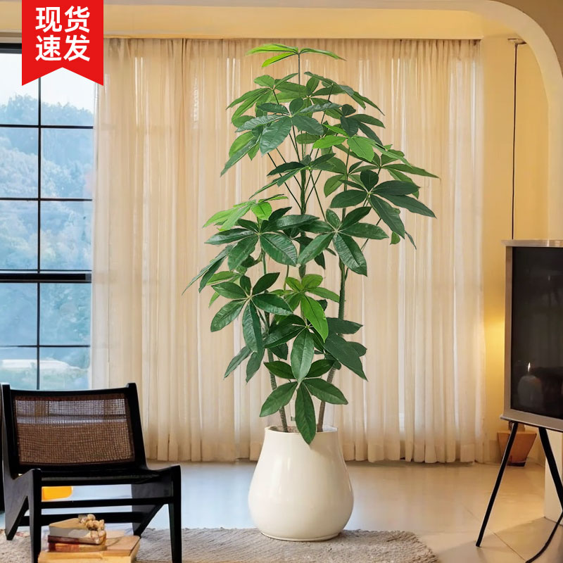 仿真绿植发财树假树仿生植物室内大型落地盆栽摆件高级感客厅装饰