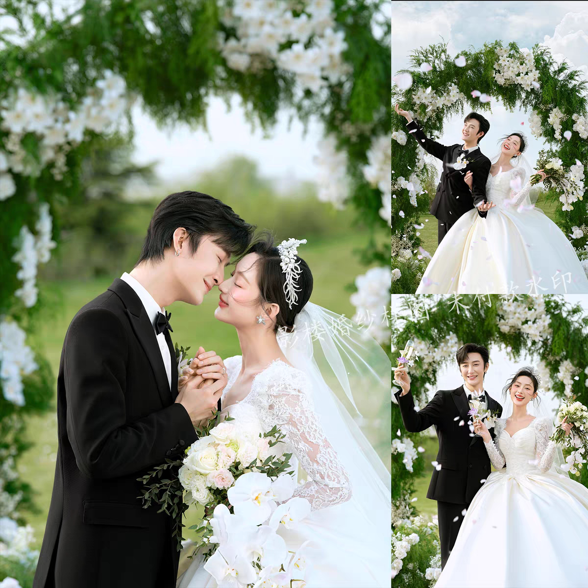 原视频D71影楼样片2026最新草坪婚礼系列单图