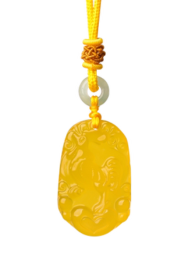 本命年属鸡护身符钥匙扣玉石吊坠