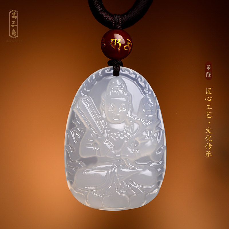 白玛瑙本命佛十二生肖守护神