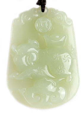 天然和田玉龙蛇马羊猴鸡狗吊坠