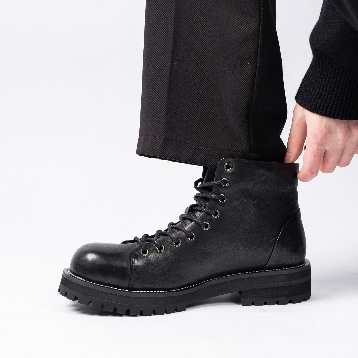 增高马丁靴男款高帮冬季新款