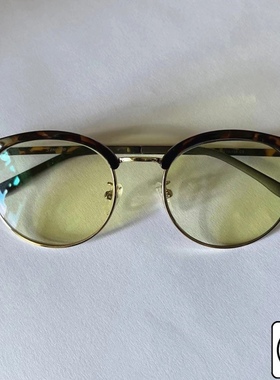 黄色镜片眼镜防蓝光电脑镜 防辐射近视镜男女款暑假防控近视AN E