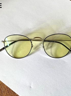 黄色镜片防蓝光电脑镜防辐射功能光学眼镜开学季近视配镜镜框更换