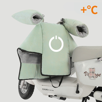 电动车挡风被分体款冬季加绒加厚小型电瓶车防雨防风罩特厚防寒女