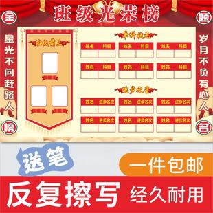 初中高中教室班级状元展示墙文化布置装饰荣誉排名表扬光荣榜墙贴