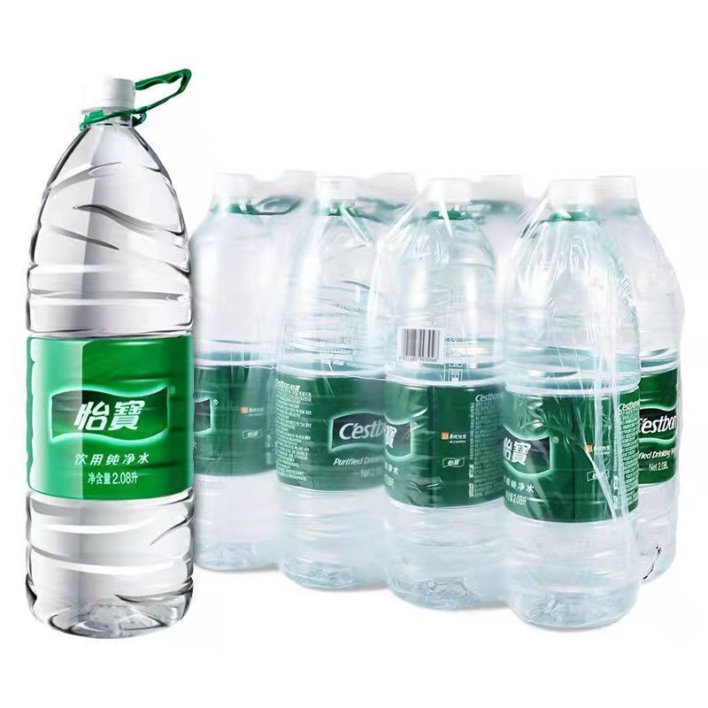 怡宝 饮用水 纯净水2.08L*8瓶整箱 量贩装