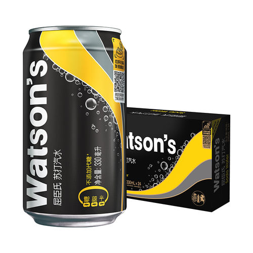屈臣氏watson's330mlx24苏打水