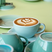 爱陶乐官方 鸡蛋型 300ml常规色世界拉花大赛指定杯碟Loveramics