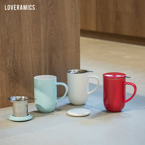 loveramics陶瓷茶杯过滤茶隔