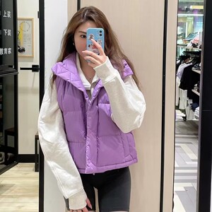 lululemon Wunder Puff Cropped Vest四格羽绒马甲背心连帽鹅绒服