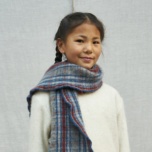 牦牛绒 儿童格子煮制围巾 NORLHA诺乐 25春夏