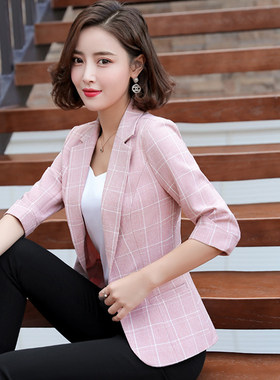 网红小西装女2021春秋季新款英伦