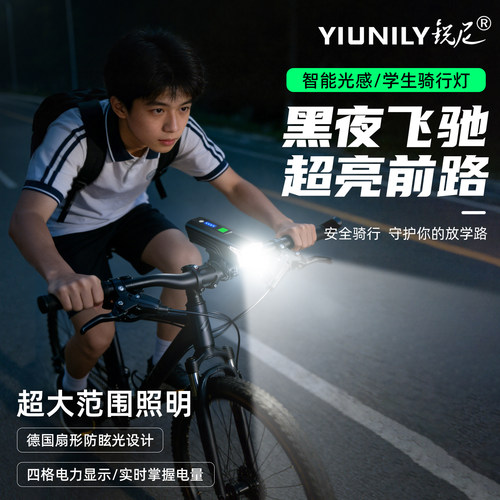锐尼学生公路自行车骑行专用灯