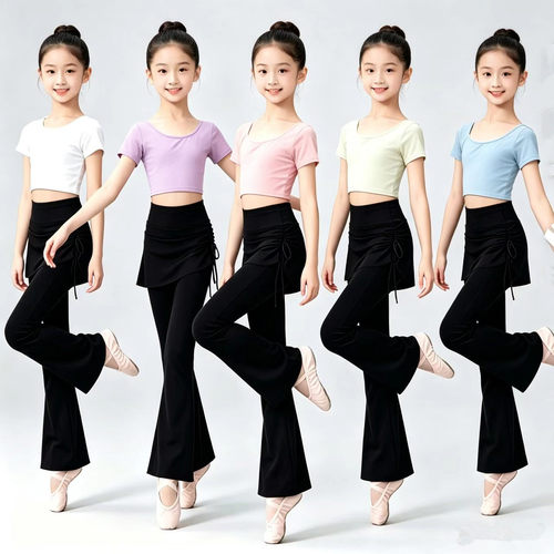 女童假两件瑜伽裤练功服