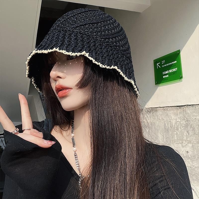 草帽女夏季遮阳防晒海边沙滩太阳